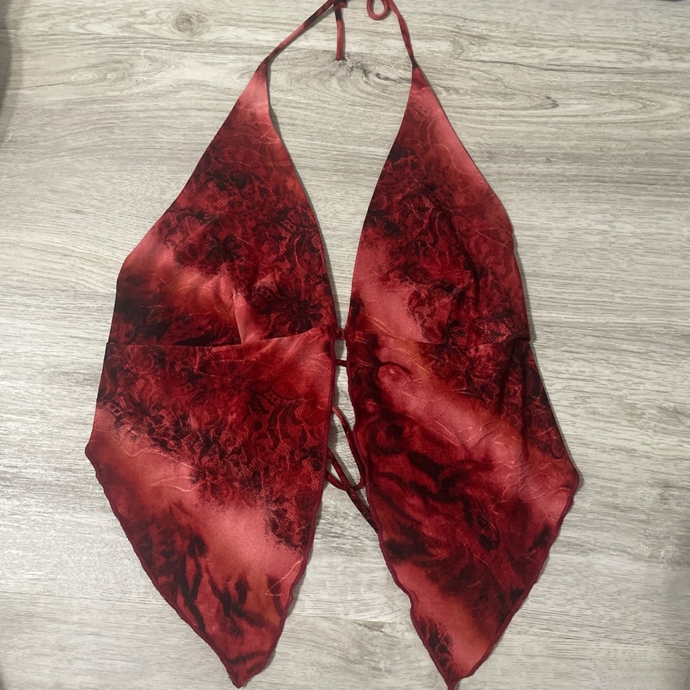 red flame halter top